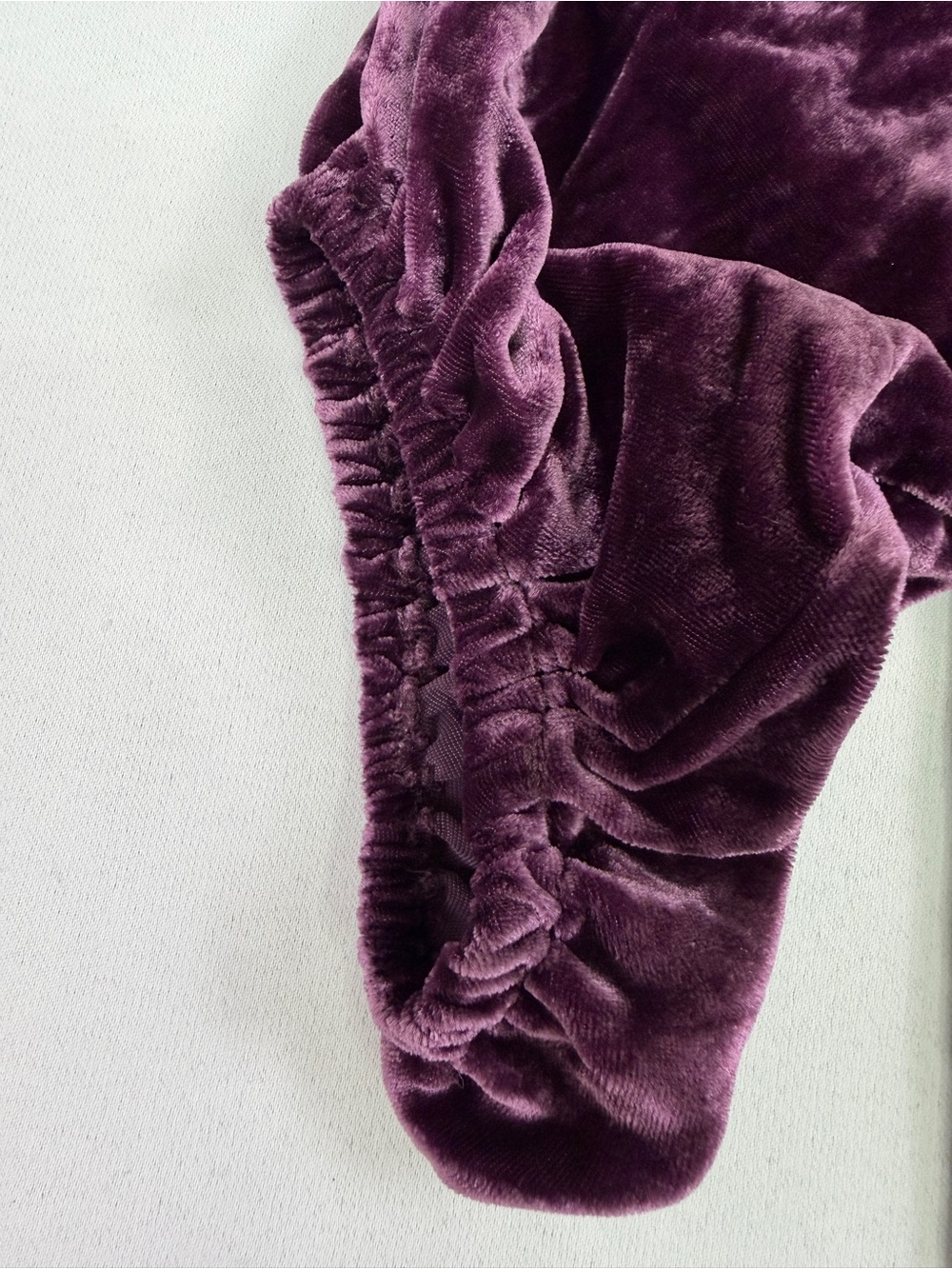 Free People Plum Velvet Oversized Tunic Shirt Small - Picture 4 of 9